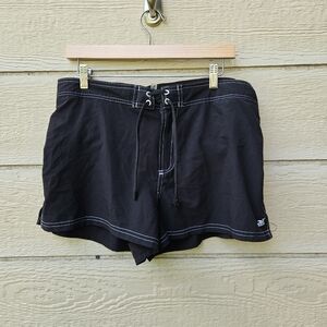 ZeroXposur black swim shorts with built in bikini bottom size 14